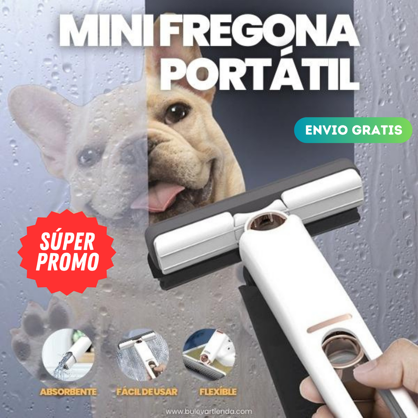 MINI TRAPEADOR PORTÁTIL | ENVÍO GRATIS